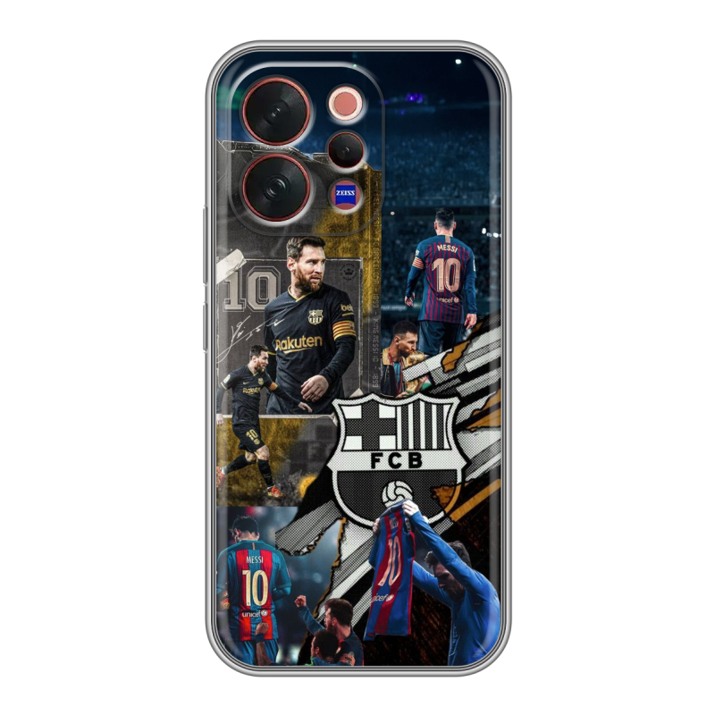 Силиконовый чехол на Vivo V70 с принтом Messi Barcelona Силиконовый чехол на Vivo V70 с принтом Messi Barcelona