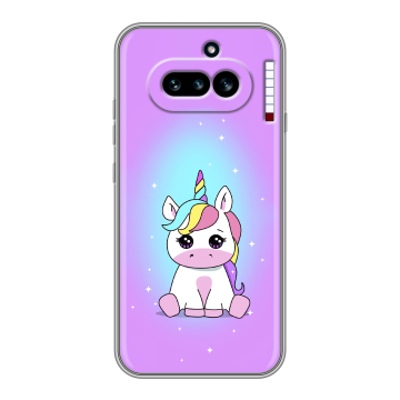 Силиконовый чехол на Nothing Phone (4a) с принтом Единорог
