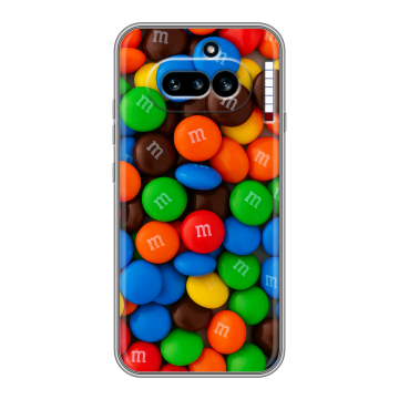 Силиконовый чехол на Nothing Phone (4a) с принтом Конфеты