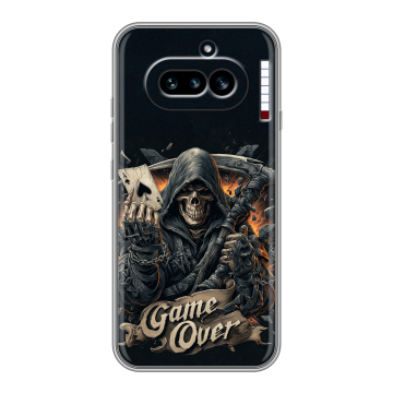 Силиконовый чехол на Nothing Phone (4a) с принтом Скелет карты Силиконовый чехол на Nothing Phone (4a) с принтом Скелет карты