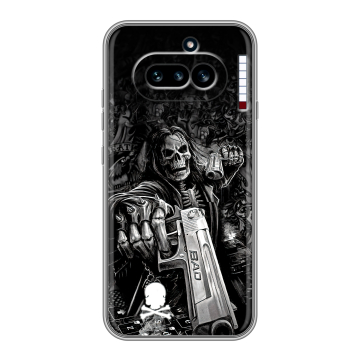 Силиконовый чехол на Nothing Phone (4a) с принтом Скелет Силиконовый чехол на Nothing Phone (4a) с принтом Скелет