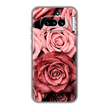 Силиконовый чехол на Nothing Phone (4a) с принтом Цветы розы