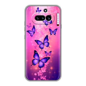 Силиконовый чехол на Nothing Phone (4a) с принтом Бабочки