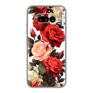 Силиконовый чехол на Nothing Phone (4a) с принтом Розы Силиконовый чехол на Nothing Phone (4a) с принтом Розы