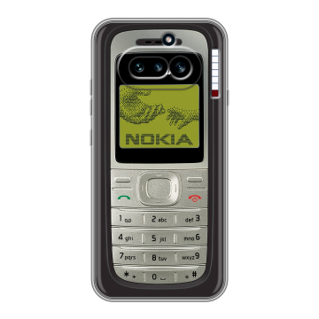 Силиконовый чехол на Nothing Phone (4a) с принтом Ретро Нокия Силиконовый чехол на Nothing Phone (4a) с принтом Ретро Нокия