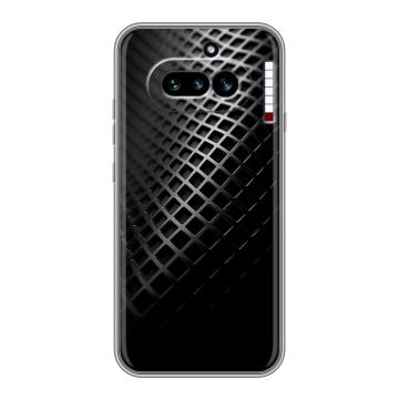 Силиконовый чехол на Nothing Phone (4a) с принтом Текстура металла