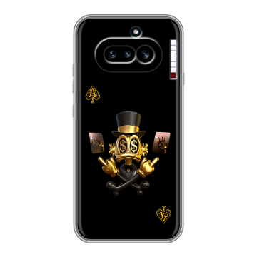 Силиконовый чехол на Nothing Phone (4a) с принтом Золотой скрудж макдак Силиконовый чехол на Nothing Phone (4a) с принтом Золотой скрудж макдак
