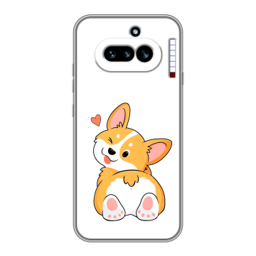 Силиконовый чехол на Nothing Phone (4a) с принтом Корги Силиконовый чехол на Nothing Phone (4a) с принтом Корги
