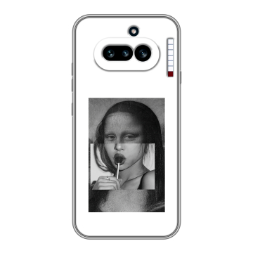 Силиконовый чехол на Nothing Phone (4a) с принтом Мона Лиза Силиконовый чехол на Nothing Phone (4a) с принтом Мона Лиза