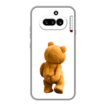 Силиконовый чехол на Nothing Phone (4a) с принтом Медведь