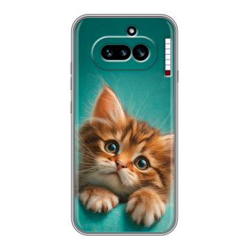 Силиконовый чехол на Nothing Phone (4a) с принтом котенок
