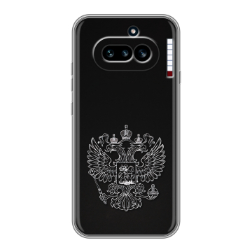 Силиконовый чехол на Nothing Phone (4a) с принтом Герб России Силиконовый чехол на Nothing Phone (4a) с принтом Герб России