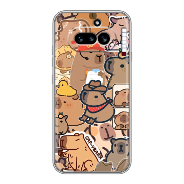 Силиконовый чехол на Nothing Phone (4a) с принтом капибара Силиконовый чехол на Nothing Phone (4a) с принтом капибара
