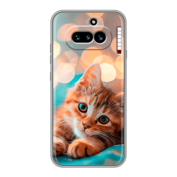 Силиконовый чехол на Nothing Phone (4a) с принтом котик Силиконовый чехол на Nothing Phone (4a) с принтом котик