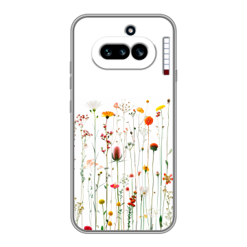 Силиконовый чехол на Nothing Phone (4a) с принтом цветы Силиконовый чехол на Nothing Phone (4a) с принтом цветы