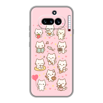 Силиконовый чехол на Nothing Phone (4a) с принтом Hello Kitty Хелоу Кити