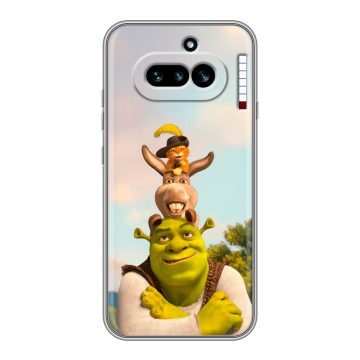 Силиконовый чехол на Nothing Phone (4a) с принтом Шрек Shrek Силиконовый чехол на Nothing Phone (4a) с принтом Шрек Shrek