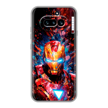 Силиконовый чехол на Nothing Phone (4a) с принтом Железный человек Ironman