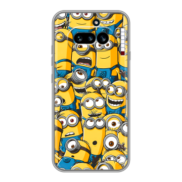 Силиконовый чехол на Nothing Phone (4a) с принтом Миньоны