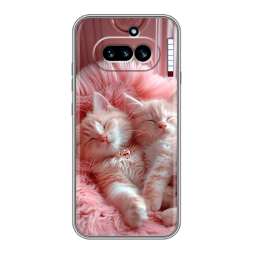 Силиконовый чехол на Nothing Phone (4a) с принтом котята котики Силиконовый чехол на Nothing Phone (4a) с принтом котята котики