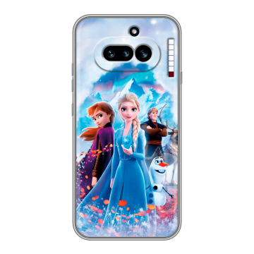 Силиконовый чехол на Nothing Phone (4a) с принтом Холодное сердце Frozen