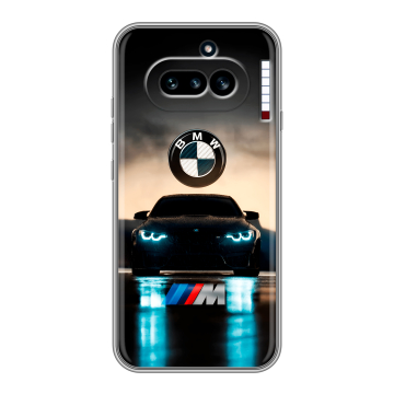 Силиконовый чехол на Nothing Phone (4a) с принтом БМВ BMW Силиконовый чехол на Nothing Phone (4a) с принтом БМВ BMW