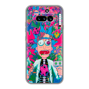 Силиконовый чехол на Nothing Phone (4a) с принтом Рик и Морти Rick Morty