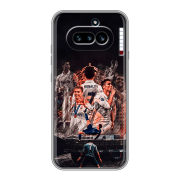 Силиконовый чехол на Nothing Phone (4a) с принтом Реал Роналдо Real Ronaldo Силиконовый чехол на Nothing Phone (4a) с принтом Реал Роналдо Real Ronaldo