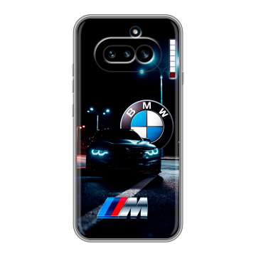 Силиконовый чехол на Nothing Phone (4a) с принтом БМВ BMW Силиконовый чехол на Nothing Phone (4a) с принтом БМВ BMW