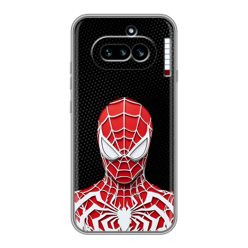 Силиконовый чехол на Nothing Phone (4a) с принтом человек паук spiderman Силиконовый чехол на Nothing Phone (4a) с принтом человек паук spiderman