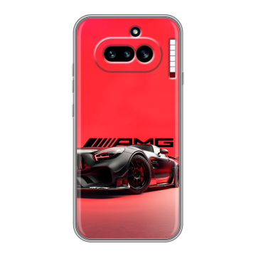 Силиконовый чехол на Nothing Phone (4a) с принтом Мерседес Mercedes AMG Силиконовый чехол на Nothing Phone (4a) с принтом Мерседес Mercedes AMG