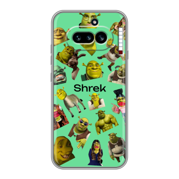 Силиконовый чехол на Nothing Phone (4a) с принтом Шрек Shrek Силиконовый чехол на Nothing Phone (4a) с принтом Шрек Shrek