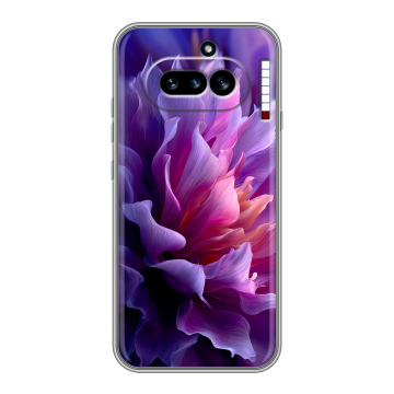 Силиконовый чехол на Nothing Phone (4a) с принтом женский цветы