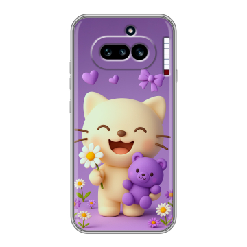 Силиконовый чехол на Nothing Phone (4a) с принтом для девочек Силиконовый чехол на Nothing Phone (4a) с принтом для девочек