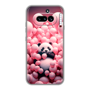Силиконовый чехол на Nothing Phone (4a) с принтом Панда Силиконовый чехол на Nothing Phone (4a) с принтом Панда
