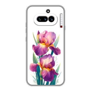 Силиконовый чехол на Nothing Phone (4a) с принтом Цветы орхидеи Силиконовый чехол на Nothing Phone (4a) с принтом Цветы орхидеи