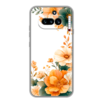 Силиконовый чехол на Nothing Phone (4a) с принтом Цветы принт Силиконовый чехол на Nothing Phone (4a) с принтом Цветы принт