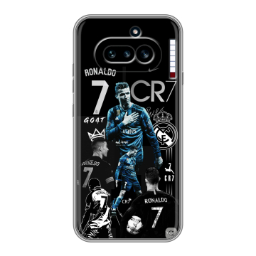 Силиконовый чехол на Nothing Phone (4a) с принтом Реал Роналдо Силиконовый чехол на Nothing Phone (4a) с принтом Реал Роналдо