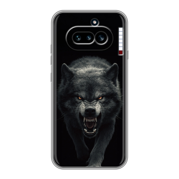 Силиконовый чехол на Nothing Phone (4a) с принтом Волк