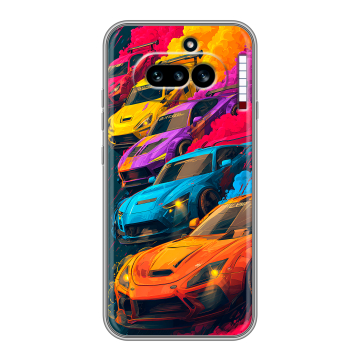 Силиконовый чехол на Nothing Phone (4a) с принтом Тачки Силиконовый чехол на Nothing Phone (4a) с принтом Тачки