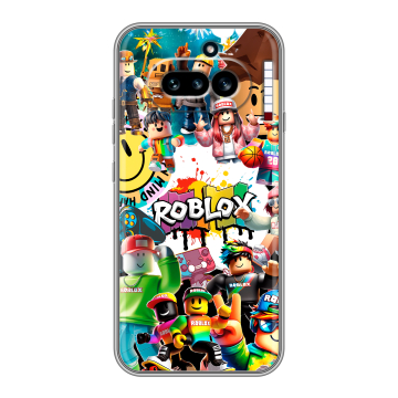 Силиконовый чехол на Nothing Phone (4a) с принтом Roblox Роблокс Силиконовый чехол на Nothing Phone (4a) с принтом Roblox Роблокс