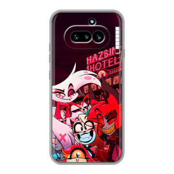 Силиконовый чехол на Nothing Phone (4a) с принтом Hazbin Hotel Отель Хазбин Силиконовый чехол на Nothing Phone (4a) с принтом Hazbin Hotel Отель Хазбин