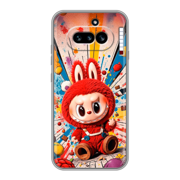 Силиконовый чехол на Nothing Phone (4a) с принтом Labubu Лабубу