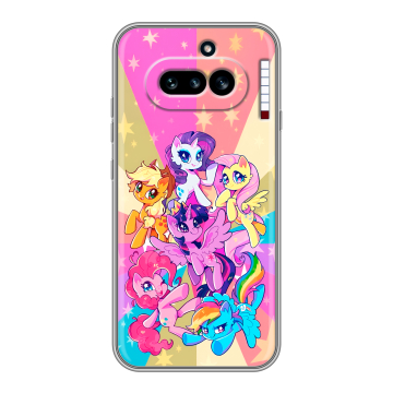 Силиконовый чехол на Nothing Phone (4a) с принтом My little pony Дружба чудо