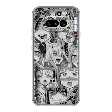 Силиконовый чехол на Nothing Phone (4a) с принтом Ahegao Ахегао Аниме Силиконовый чехол на Nothing Phone (4a) с принтом Ahegao Ахегао Аниме