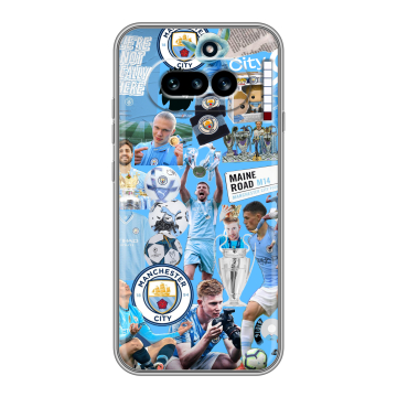 Силиконовый чехол на Nothing Phone (4a) с принтом Man City Манчестер Сити Силиконовый чехол на Nothing Phone (4a) с принтом Man City Манчестер Сити