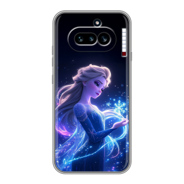 Силиконовый чехол на Nothing Phone (4a) с принтом Холодное сердце Frozen