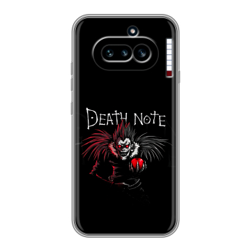 Силиконовый чехол на Nothing Phone (4a) с принтом Death note Тетрадь смерти