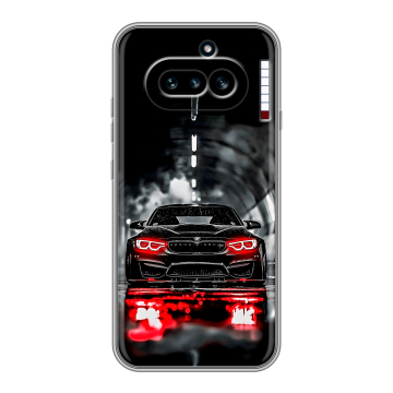 Силиконовый чехол на Nothing Phone (4a) с принтом BMW БМВ Силиконовый чехол на Nothing Phone (4a) с принтом BMW БМВ
