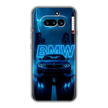 Силиконовый чехол на Nothing Phone (4a) с принтом BMW БМВ